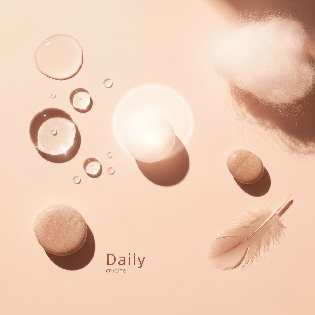 Tägliche Pflegeroutine Konzept